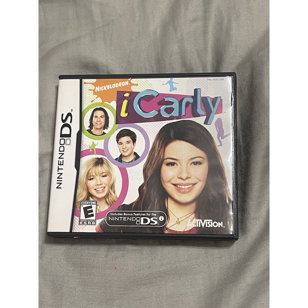 iCarly Authentic Nintendo DS Game Cartridge Case and Manual